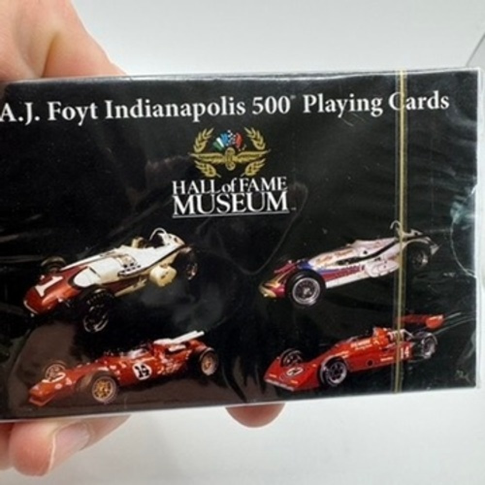 NEW AJ Foyt Indianapolis 500 Playing Cards Hall of Fame Museum BSI Products
